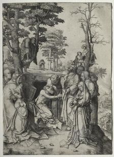 The Raising of Lazarus, by 1508. Creator: Lucas van Leyden (Dutch, 1494-1533)