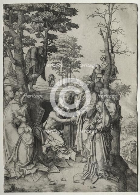 The Raising of Lazarus, by 1508. Creator: Lucas van Leyden (Dutch, 1494-1533).