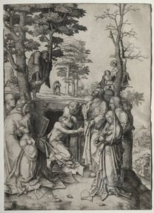 The Raising of Lazarus, by 1508. Creator: Lucas van Leyden (Dutch, 1494-1533)