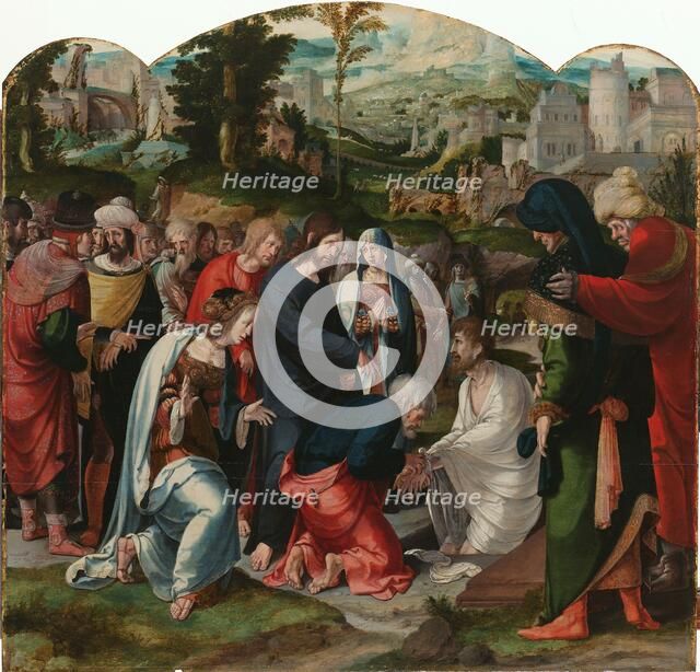 The Raising of Lazarus, c.1530-c.1535. Creator: Aert Claesz..