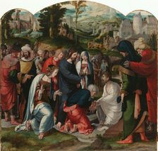 The Raising of Lazarus, c.1530-c.1535. Creator: Aert Claesz.
