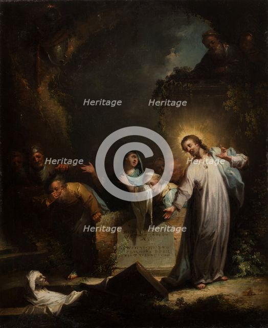 The Raising of Lazarus, c1750-1765. Creator: Johann Georg Trautmann.