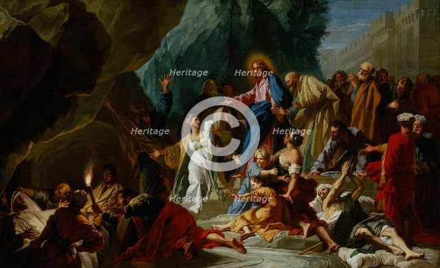 The Raising of Lazarus, c1711. Creator: Jean Jouvenet.