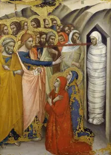 The Raising of Lazarus, ca 1365. Creator: Luca di Tommè (c. 1330-1389)