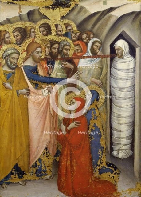The Raising of Lazarus, ca 1365. Creator: Luca di Tommè (c. 1330-1389).