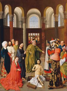 The Raising of Lazarus, ca 1455. Artist: Ouwater, Albert van (c. 1415-c. 1475)