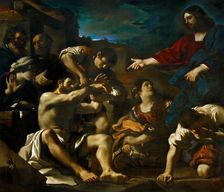 The Raising of Lazarus, ca 1619. Creator: Guercino (1591-1666)
