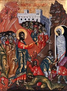 The Raising of Lazarus. Creator: Greek School