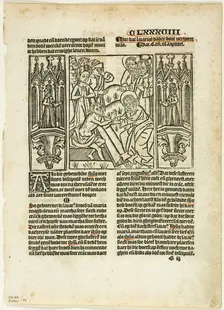 The Raising of Lazarus from Leven Christi by Ludolphus de Saxonia..., assembled...1937. Creators: Unknown, Max Geisberg, Ludolph of Saxony