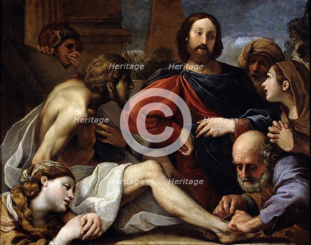 'The Raising of Lazarus', late 16th or 17th century. Artist: Alessandro Tiarini