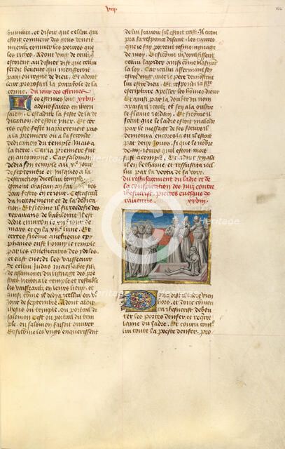 The Raising of Lazarus, Miroir Historial about 1475. Creator: Unknown.