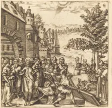 The Raising of Lazarus, probably c. 1576/1580. Creator: Leonard Gaultier