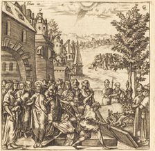 The Raising of Lazarus, probably c. 1576/1580. Creator: Leonard Gaultier