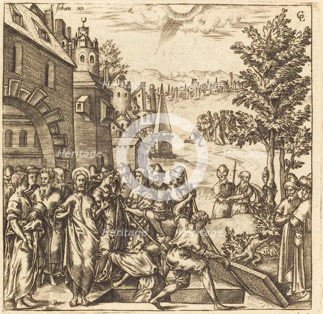 The Raising of Lazarus, probably c. 1576/1580. Creator: Leonard Gaultier.