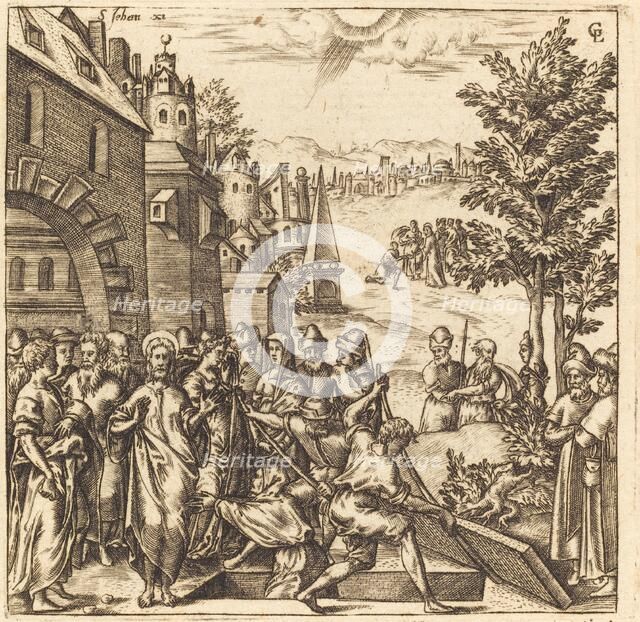 The Raising of Lazarus, probably c. 1576/1580. Creator: Leonard Gaultier.