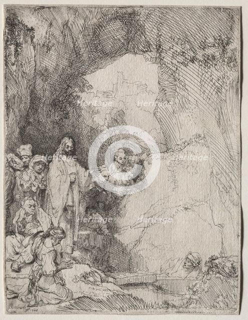 The Raising of Lazarus: Small Plate, 1642. Creator: Rembrandt van Rijn (Dutch, 1606-1669).