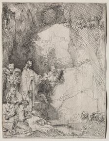 The Raising of Lazarus: Small Plate, 1642. Creator: Rembrandt van Rijn (Dutch, 1606-1669)
