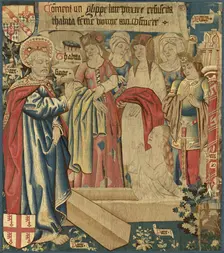 The Raising of Tabitha, c. 1460. Creator: Unknown