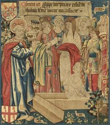 The Raising of Tabitha, c. 1460. Creator: Unknown