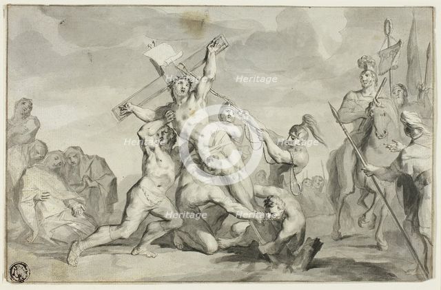 The Raising of the Cross, n.d. Creator: Ottmar Elliger, the younger.