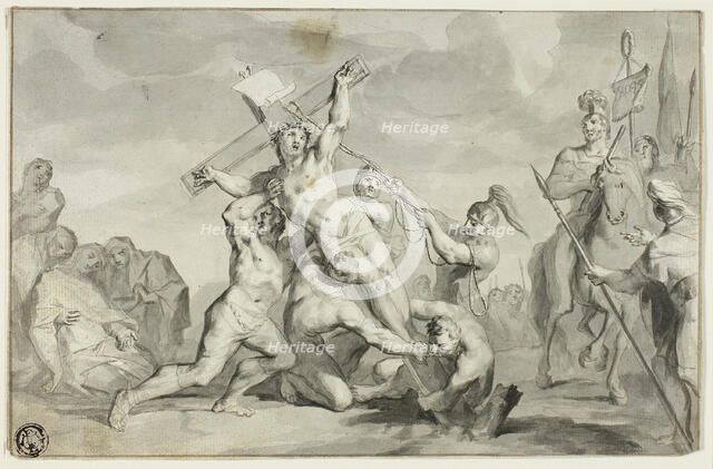 The Raising of the Cross, n.d. Creator: Ottmar Elliger, the younger.