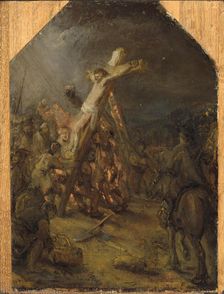 The Raising of the Cross, ca 1633-1645. Creator: Rembrandt van Rhijn (1606-1669)