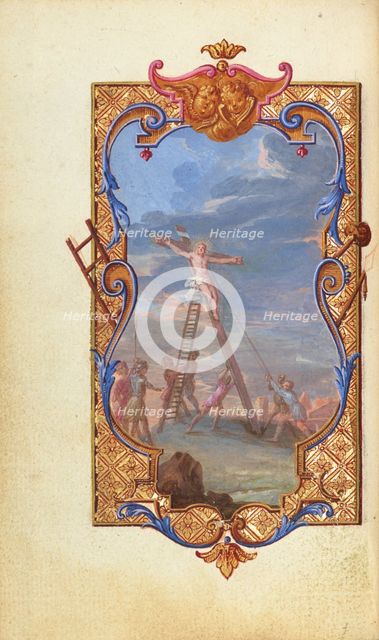 The Raising of the Cross; Prayers of the Mass, about 1720-1730. Creator: Jean Pierre Rousselet.
