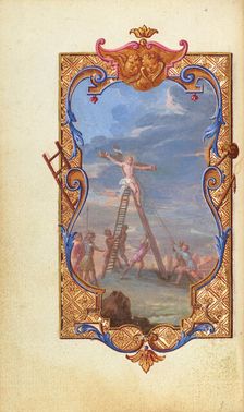 The Raising of the Cross; Prayers of the Mass, about 1720-1730. Creator: Jean Pierre Rousselet