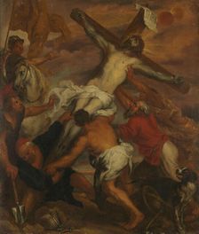 The Raising of the Cross, probably last half of 17th century. Creator: Unknown