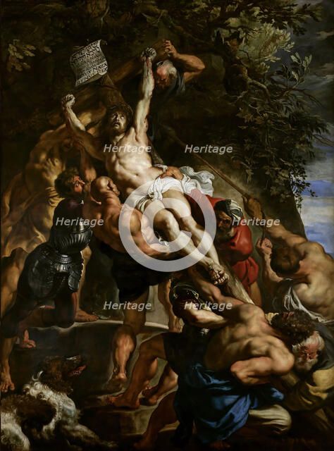 The Raising of the Cross (Triptych, Central Panel), c. 1610. Creator: Rubens, Pieter Paul (1577-1640).