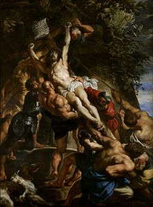 The Raising of the Cross (Triptych, Central Panel), c. 1610. Creator: Rubens, Pieter Paul (1577-1640)
