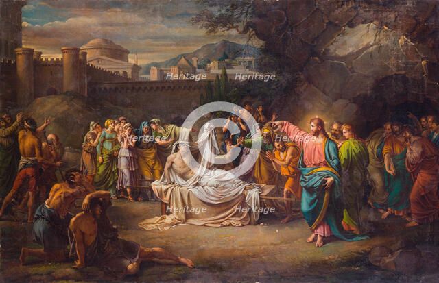 The raising of the son of the widow of Nain, 1816. Creator: Wicar, Jean-Baptiste Joseph (1762-1834).