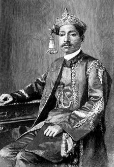 The Rajah of Bhinga, Oude, 1890. Creator: R. Taylor