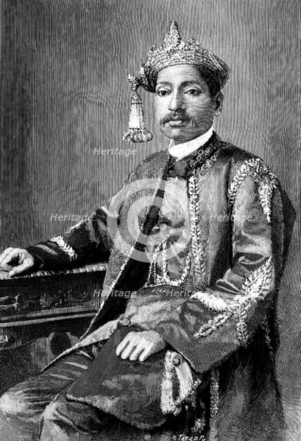 The Rajah of Bhinga, Oude, 1890. Creator: R. Taylor.