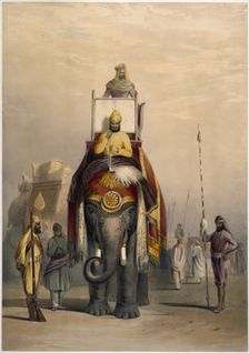 The Rajah of Putteealla, 1844. Creator: Emily Eden