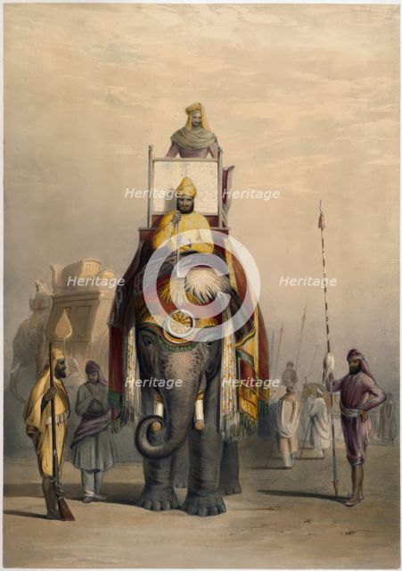 The Rajah of Putteealla, 1844. Creator: Emily Eden.