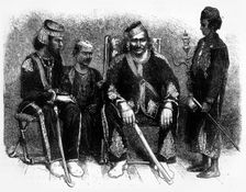 The Rajah of Pannah and his Sons c1891. Creator: James Grant