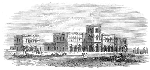 The Rajkoomar College, Kattywar, Western India, 1871. Creator: Unknown.