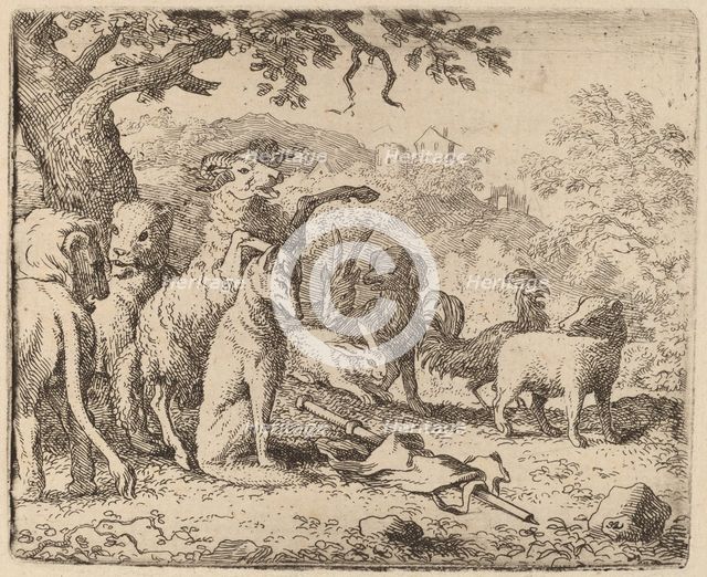 The Ram Blesses Reynard, probably c. 1645/1656. Creator: Allart van Everdingen.