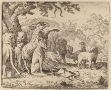 The Ram Blesses Reynard, probably c. 1645/1656. Creator: Allart van Everdingen