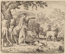 The Ram Blesses Reynard, probably c. 1645/1656. Creator: Allart van Everdingen