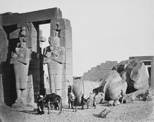 The Ramesseum, Thebes, Egypt, 1858. Artist: Francis Frith