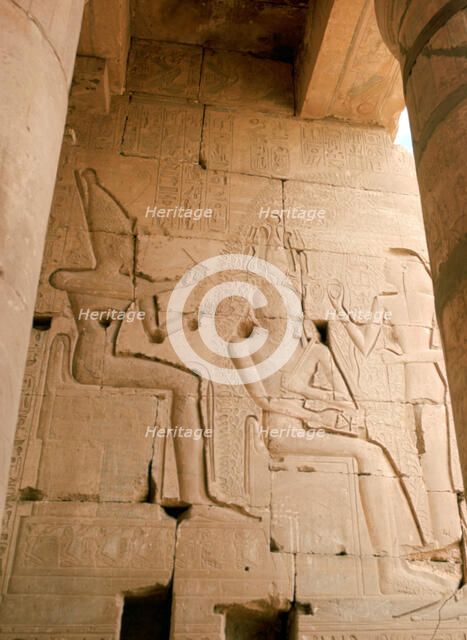 The Ramesseum, Luxor, Thebes, Egypt, 20th Century. Artist: Unknown