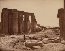 The Ramesseum. Luxor, West Bank (Thebes), c1869. Creator: Unknown