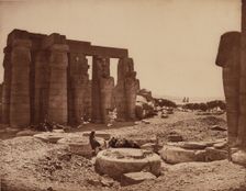 The Ramesseum. Luxor, West Bank (Thebes), c1869. Creator: Unknown
