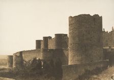The Ramparts of Carcassonne, 1851. Creator: Gustave Le Gray