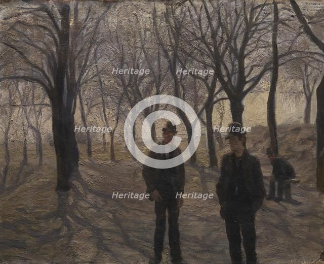 The Ramparts of Christianshavn. Spring, 1892. Creator: Peter Hansen.