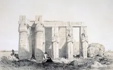 The Ramseion Luxor, Egypt, 19th century. Artist: George Moore
