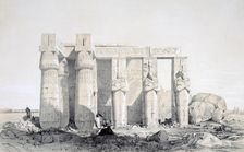 The Ramseion Luxor, Egypt, 19th century. Artist: George Moore