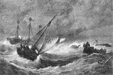 "The Ramsgate Life-boat: Morning after a Heavy Gale - Weather Moderating"...by E.W Cooke. R.A., 1864 Creator: J Greenaway